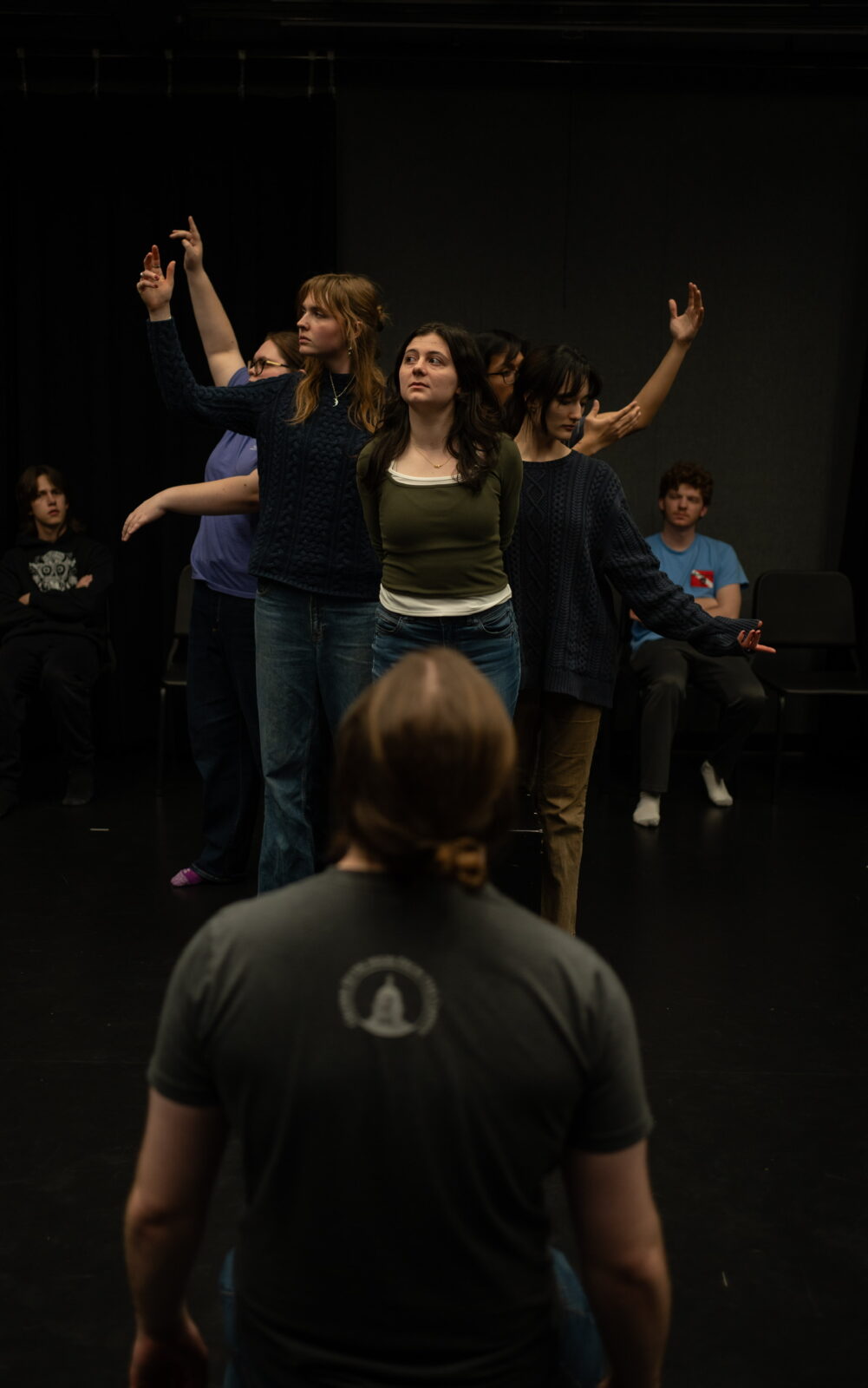 Students in rehearsal