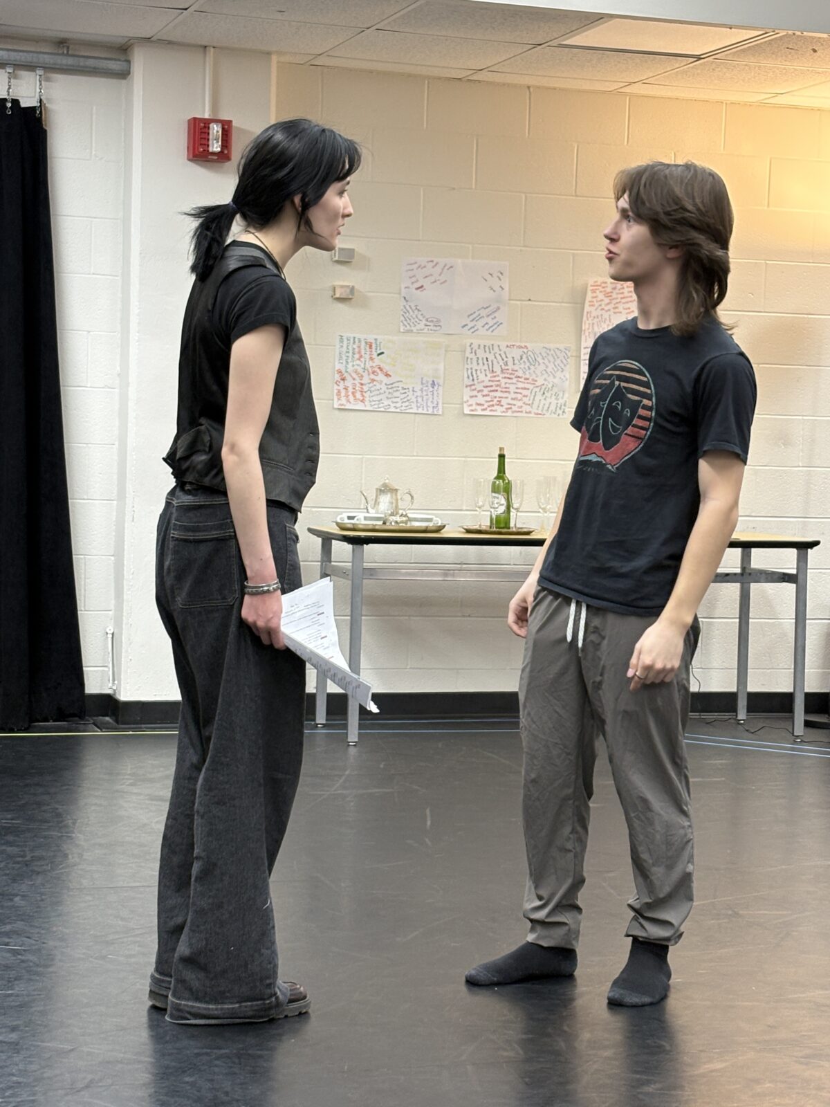Students Rehearsing