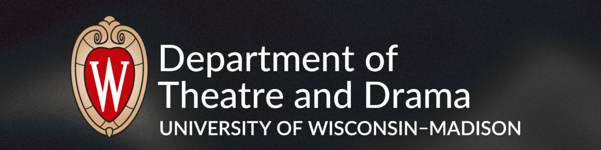 Department of Theatre and Drama Logo on Black Background